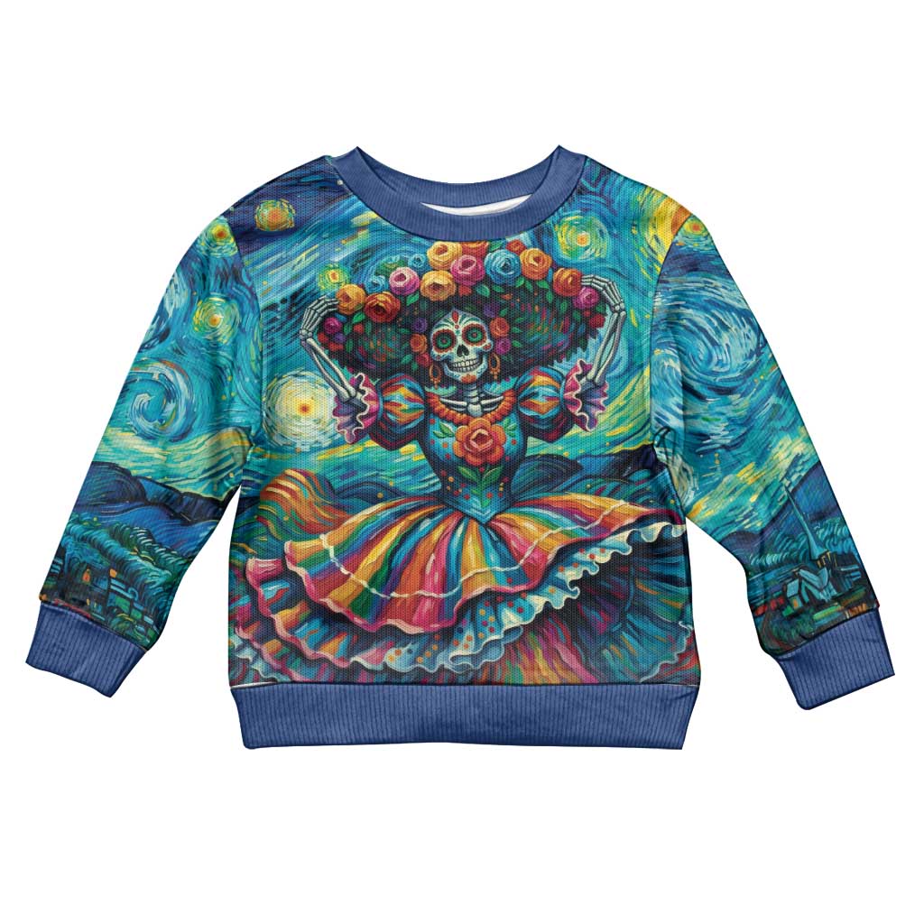 Día de los Muertos Kid Ugly Christmas Sweater A Swirl of Colors and Souls - Wonder Print Shop