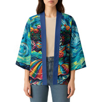 Día de los Muertos Kimono A Swirl of Colors and Souls - Wonder Print Shop