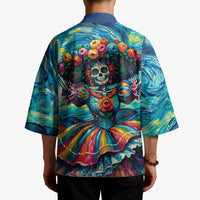 Día de los Muertos Kimono A Swirl of Colors and Souls - Wonder Print Shop