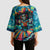 Día de los Muertos Kimono Sleeve Blouse A Swirl of Colors and Souls - Wonder Print Shop