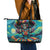 Día de los Muertos Leather Tote Bag A Swirl of Colors and Souls - Wonder Print Shop