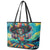 Día de los Muertos Leather Tote Bag A Swirl of Colors and Souls - Wonder Print Shop