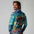 Día de los Muertos Long Sleeve Polo Shirt A Swirl of Colors and Souls - Wonder Print Shop
