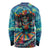 Día de los Muertos Long Sleeve Shirt A Swirl of Colors and Souls - Wonder Print Shop