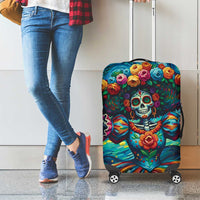 Día de los Muertos Luggage Cover A Swirl of Colors and Souls - Wonder Print Shop