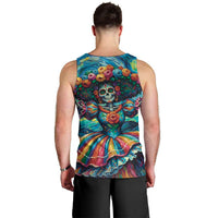 Día de los Muertos Men Tank Top A Swirl of Colors and Souls - Wonder Print Shop