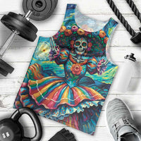 Día de los Muertos Men Tank Top A Swirl of Colors and Souls - Wonder Print Shop