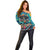 Día de los Muertos Off Shoulder Sweater A Swirl of Colors and Souls - Wonder Print Shop