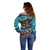 Día de los Muertos Off Shoulder Sweater A Swirl of Colors and Souls - Wonder Print Shop