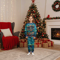 Día de los Muertos Christmas Pajama Set A Swirl of Colors and Souls - Wonder Print Shop