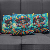 Día de los Muertos Pillow Cover A Swirl of Colors and Souls - Wonder Print Shop