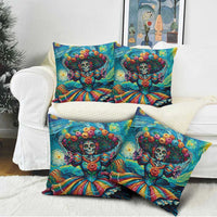 Día de los Muertos Pillow Cover A Swirl of Colors and Souls - Wonder Print Shop