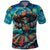 Día de los Muertos Polo Shirt A Swirl of Colors and Souls - Wonder Print Shop