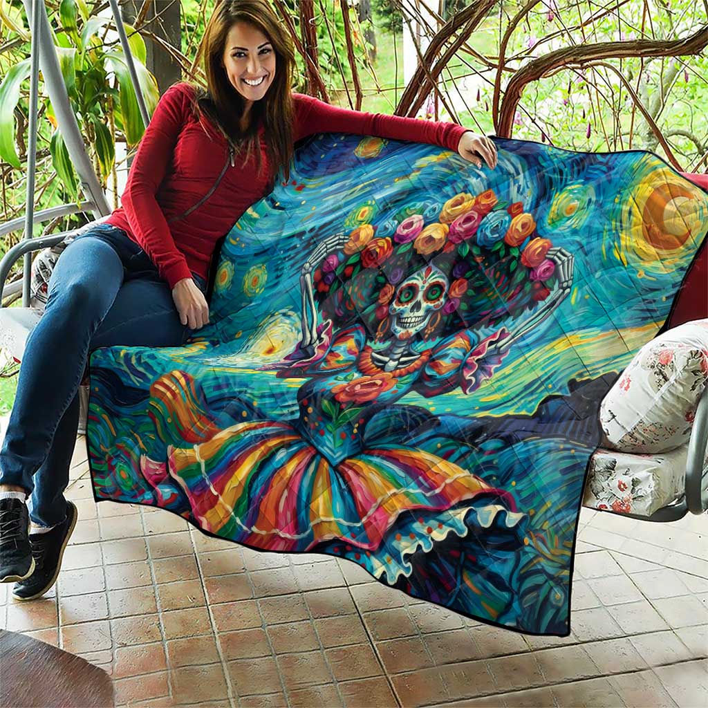 Día de los Muertos Quilt A Swirl of Colors and Souls - Wonder Print Shop