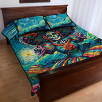 Día de los Muertos Quilt Bed Set A Swirl of Colors and Souls - Wonder Print Shop