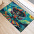 Día de los Muertos Rubber Doormat A Swirl of Colors and Souls - Wonder Print Shop