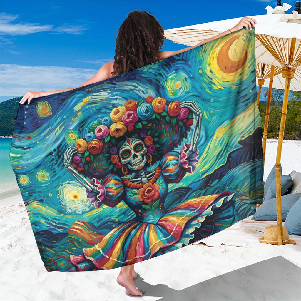 Día de los Muertos Sarong A Swirl of Colors and Souls - Wonder Print Shop