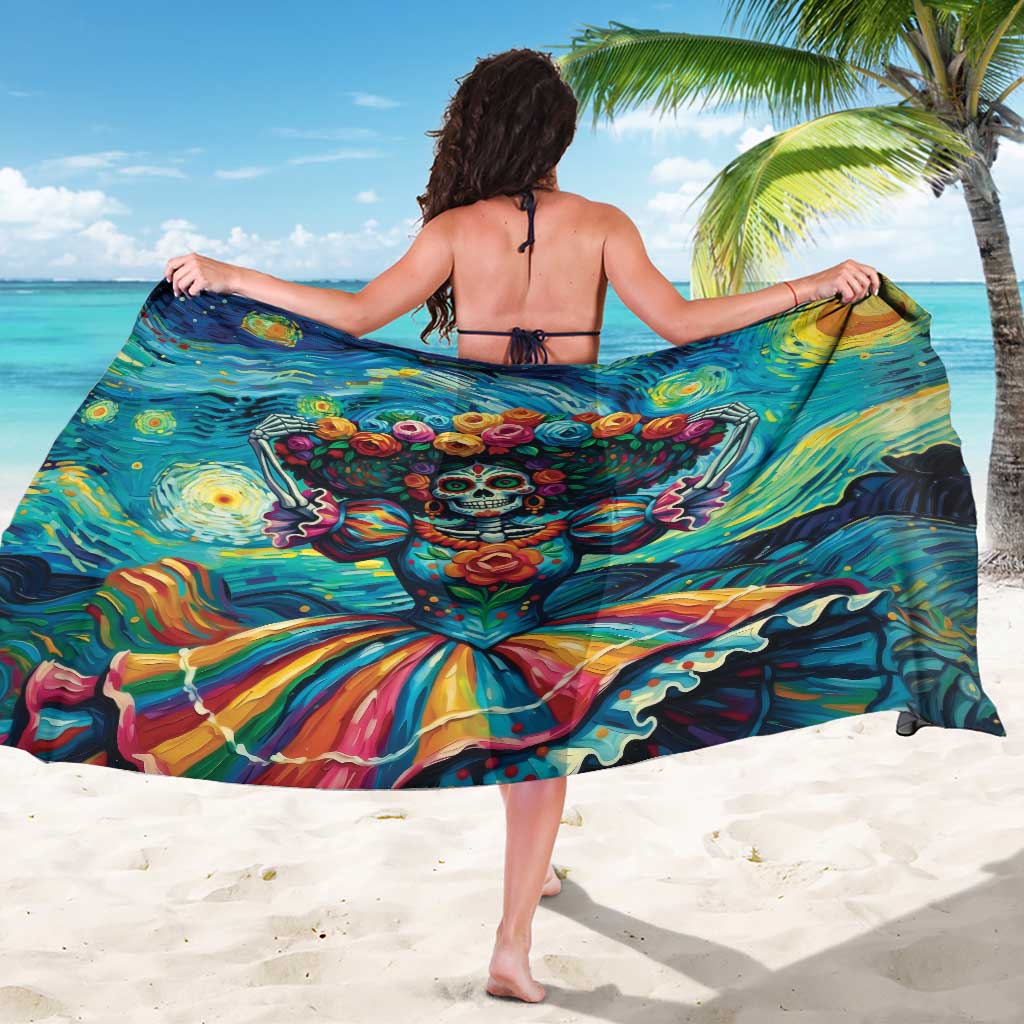 Día de los Muertos Sarong A Swirl of Colors and Souls - Wonder Print Shop