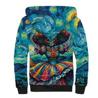 Día de los Muertos Sherpa Hoodie A Swirl of Colors and Souls - Wonder Print Shop