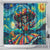 Día de los Muertos Shower Curtain A Swirl of Colors and Souls - Wonder Print Shop