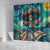 Día de los Muertos Shower Curtain A Swirl of Colors and Souls - Wonder Print Shop