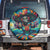 Día de los Muertos Spare Tire Cover A Swirl of Colors and Souls - Wonder Print Shop