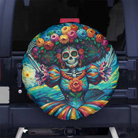 Día de los Muertos Spare Tire Cover A Swirl of Colors and Souls - Wonder Print Shop