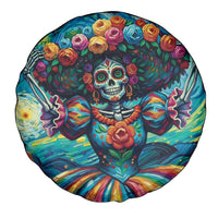 Día de los Muertos Spare Tire Cover A Swirl of Colors and Souls - Wonder Print Shop