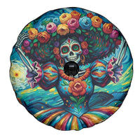 Día de los Muertos Spare Tire Cover A Swirl of Colors and Souls - Wonder Print Shop