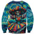 Día de los Muertos Sweatshirt A Swirl of Colors and Souls - Wonder Print Shop