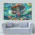 Día de los Muertos Tapestry A Swirl of Colors and Souls - Wonder Print Shop