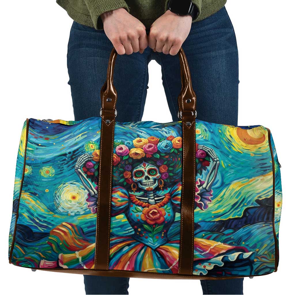 Día de los Muertos Travel Bag A Swirl of Colors and Souls - Wonder Print Shop