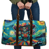 Día de los Muertos Travel Bag A Swirl of Colors and Souls - Wonder Print Shop