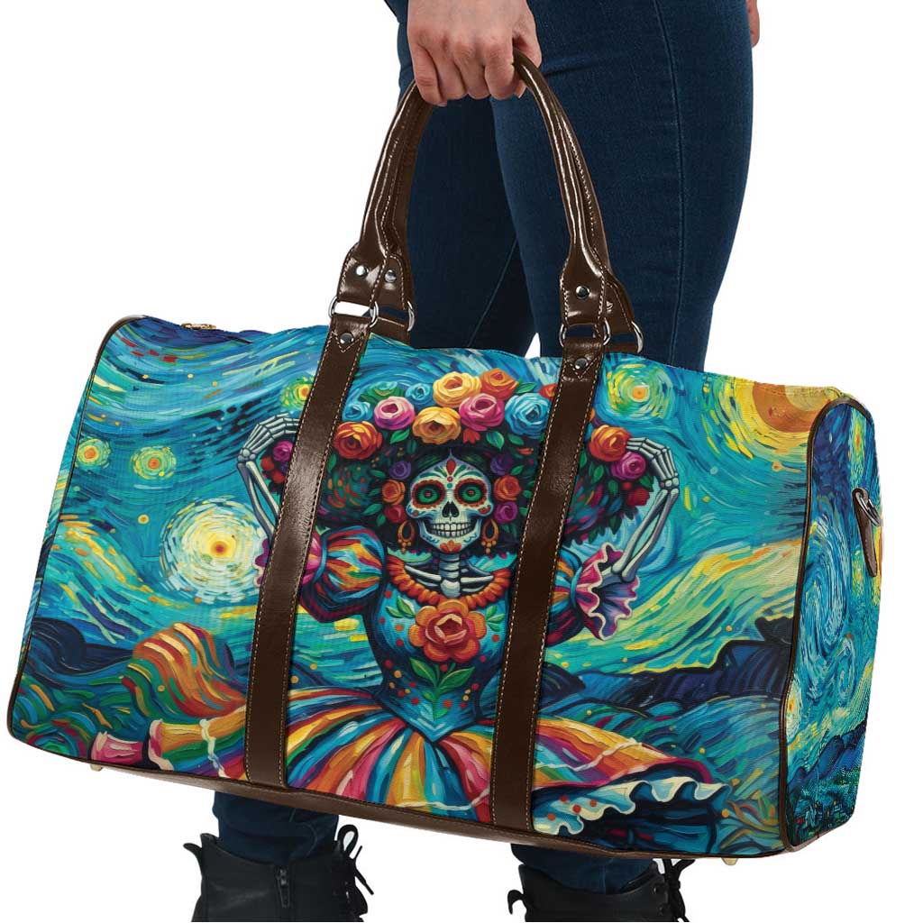 Día de los Muertos Travel Bag A Swirl of Colors and Souls - Wonder Print Shop