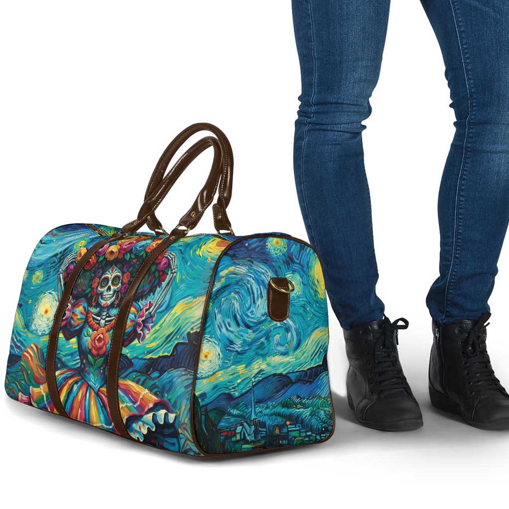 Día de los Muertos Travel Bag A Swirl of Colors and Souls - Wonder Print Shop