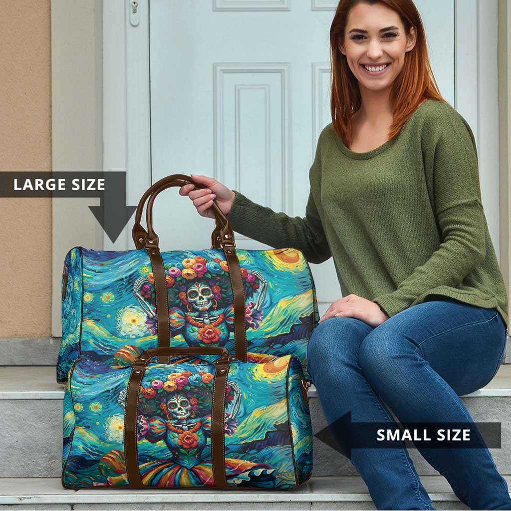 Día de los Muertos Travel Bag A Swirl of Colors and Souls - Wonder Print Shop