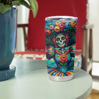 Día de los Muertos Tumbler Cup A Swirl of Colors and Souls - Wonder Print Shop