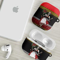 Dirndl Skeleton Dance AirPods Case Bavarian Gothic Christmas - Wonder Print Shop