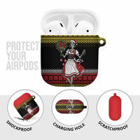 Dirndl Skeleton Dance AirPods Case Bavarian Gothic Christmas - Wonder Print Shop