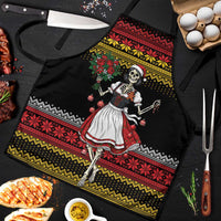 Dirndl Skeleton Dance Apron Bavarian Gothic Christmas - Wonder Print Shop