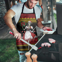 Dirndl Skeleton Dance Apron Bavarian Gothic Christmas - Wonder Print Shop