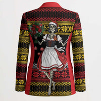 Dirndl Skeleton Dance Blazer Bavarian Gothic Christmas - Wonder Print Shop