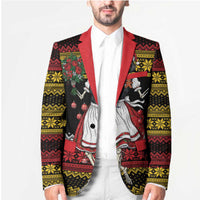 Dirndl Skeleton Dance Blazer Bavarian Gothic Christmas - Wonder Print Shop