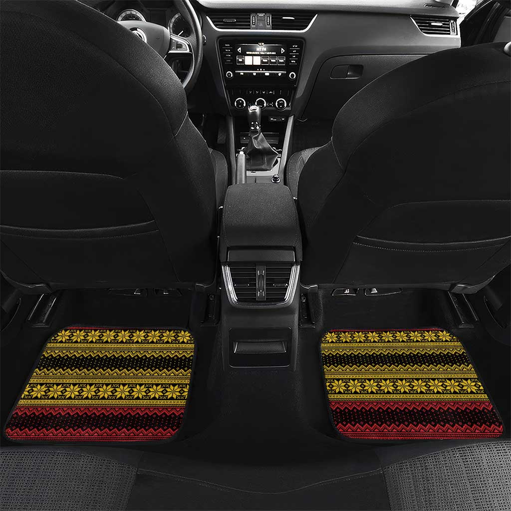 Dirndl Skeleton Dance Car Mats Bavarian Gothic Christmas - Wonder Print Shop