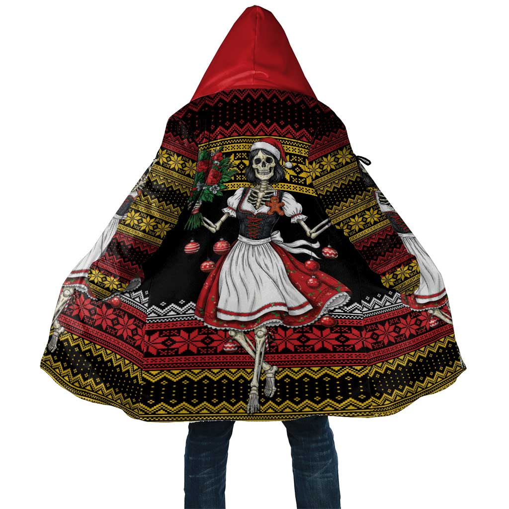 Dirndl Skeleton Dance Cloak Bavarian Gothic Christmas - Wonder Print Shop
