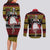 Dirndl Skeleton Dance Couples Matching Long Sleeve Bodycon Dress and Long Sleeve Button Shirt Bavarian Gothic Christmas - Wonder Print Shop