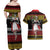 Dirndl Skeleton Dance Couples Matching Off Shoulder Maxi Dress and Hawaiian Shirt Bavarian Gothic Christmas - Wonder Print Shop