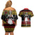 Dirndl Skeleton Dance Couples Matching Off Shoulder Short Dress and Hawaiian Shirt Bavarian Gothic Christmas - Wonder Print Shop