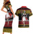 Dirndl Skeleton Dance Couples Matching Short Sleeve Bodycon Dress and Hawaiian Shirt Bavarian Gothic Christmas - Wonder Print Shop