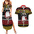 Dirndl Skeleton Dance Couples Matching Summer Maxi Dress and Hawaiian Shirt Bavarian Gothic Christmas - Wonder Print Shop